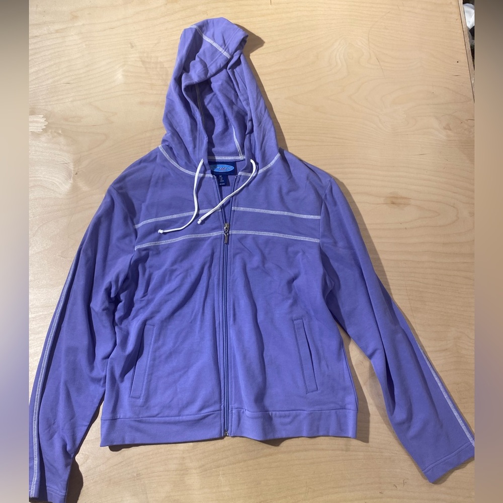 Fuda Women’s Lavender Zip-Up Hoodie Jacket Medium (QS)